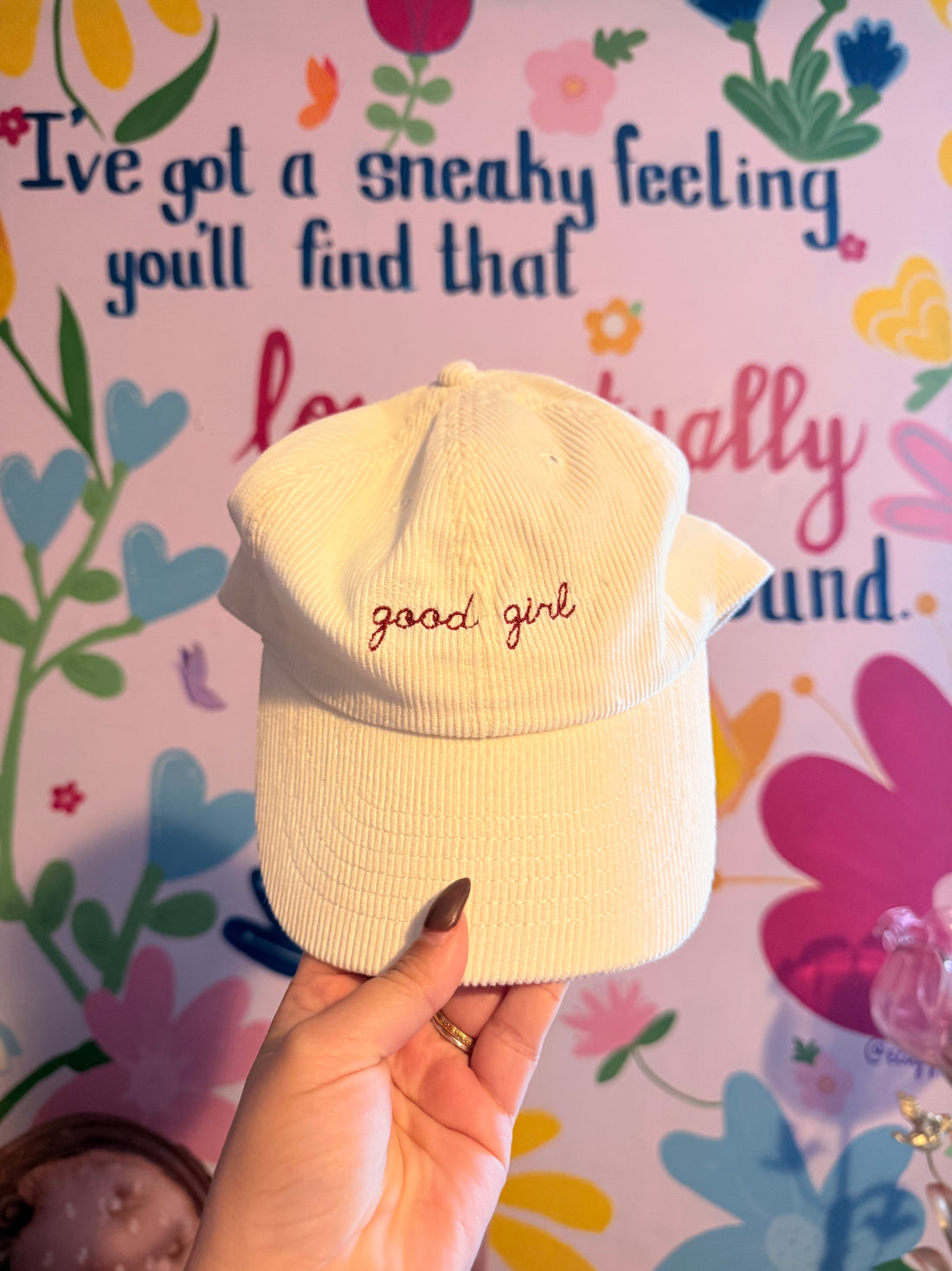 Good Girl Corduroy Hat